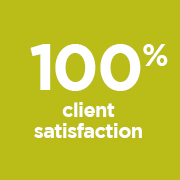 100% Client Satisfaction portrait
