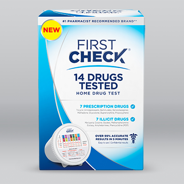 First Check 14 Drug Carton Packaging Design background