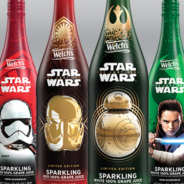 Star Wars "The Last Jedi" Sparkling Product Packaging background